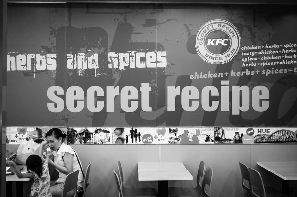 Well-guarded Secret recipes -KFC