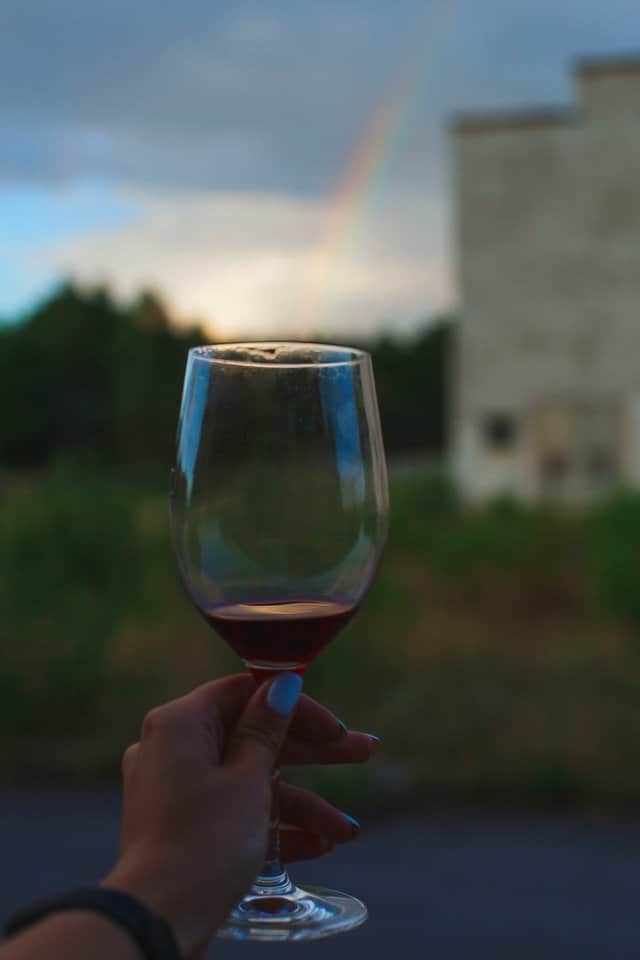 wine sommelier checking wine colour Yum and Awesome